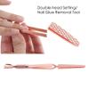 Nail Clips, Stainless Steel Nail Art Fixing Clips Nail Tweezers Nail Clamp Nail Shaping Nail Glue Removal Clamp Nail Pinching Manicure Shaping Clips (Rose Gold) view 3