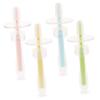 Didiseaon 4pcs Silicone Infant Toothbrush Baby Oral Cleaner with Suction Base Lightweight Comfortable Brushing Experience Prevents Swallowing Suitable for Newborn Toddlers view 1