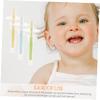 Didiseaon 4pcs Silicone Infant Toothbrush Baby Oral Cleaner with Suction Base Lightweight Comfortable Brushing Experience Prevents Swallowing Suitable for Newborn Toddlers view 2