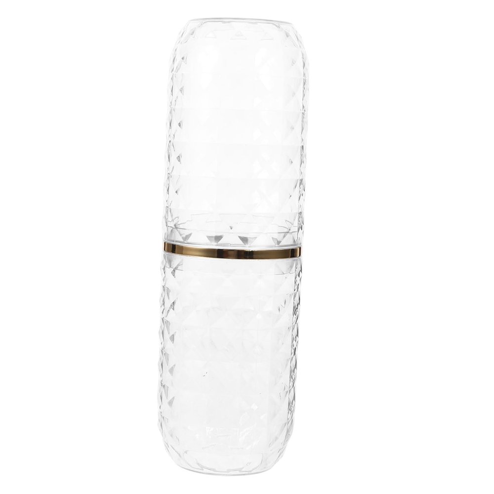 Alipis Travel Toothbrush Holder Cup Sturdy Plastic Case Multi-Purpose Compact Design