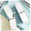 Alipis Travel Toothbrush Holder Cup Sturdy Plastic Case Multi-Purpose Compact Design view 2
