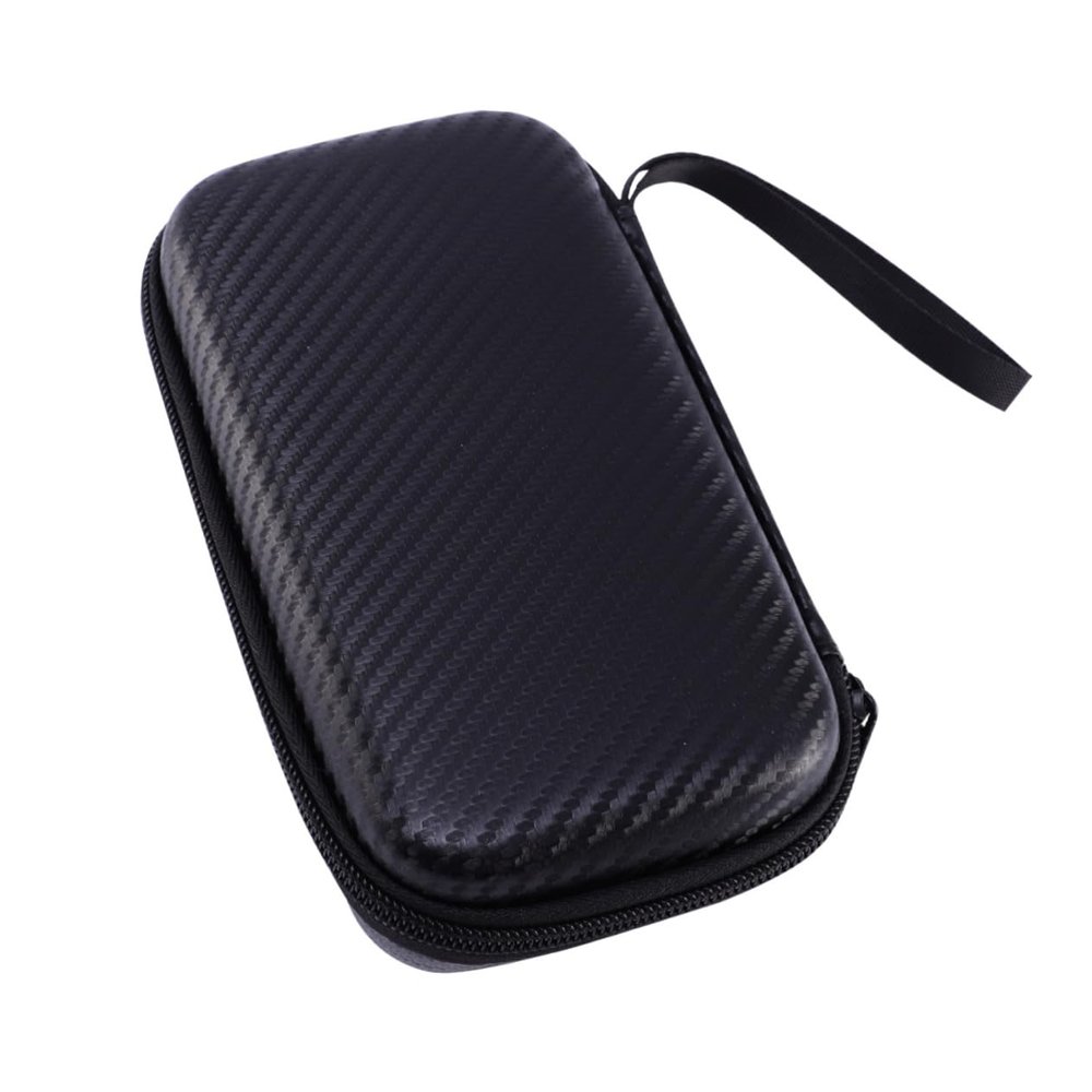 COLLBATH Portable Eva Iem Case Protective Storage Bag with Shockproof Carrying Case and Lanyard for Travel and Home Use, Black, Protects from Impacts and Offers Convenient Portable Storage