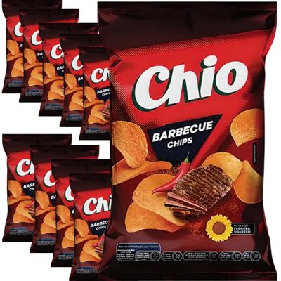 Chioo Barbecue Chips 140 Gram, 10 Packs