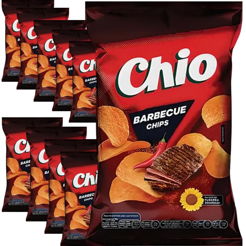 Chioo Barbecue Chips 140 Gram, 10 Packs