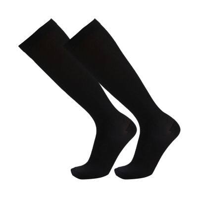 Compression Socks For Men & Women Graduated Knee High Compression Stockings Calf Leg & Foot Stocking Pants (Black, L)
