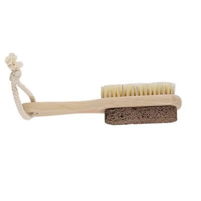 Double Sided Foot File Brush with Pumice and Bristles for Pedicure