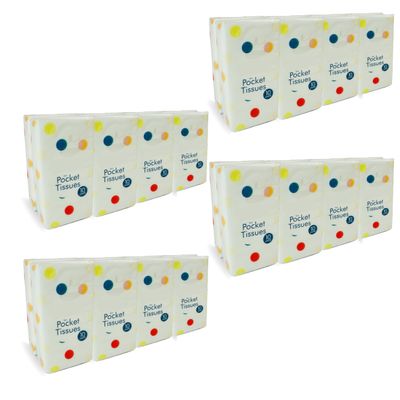Lizzy 48 Pack (480 Piece) Pocket Tissues | Multipack Ultra Soft 3-Ply Travel Size Napkins | Makeup, Beauty, Home Care, Travel, Party Facial Clean Handy UK