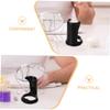 FRCOLOR 2pcs Black Plastic Shaving Brush Holder Stand Portable Shave Brush Rack Organised Drying and Display for Home Travel Salon Use view 3