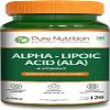 Pure Nutrition Alpha Lipoic Acid 600mg + Vitamin E | 120 Caps | Powerful Antioxidant to Support Nerve & Heart Health*. | Non-GMO view 1