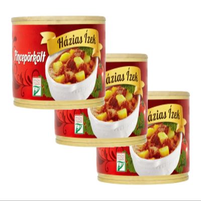 Hazias Izek Hungarian Harvest Stew with Beef and Pork 400 g, Pack of 3