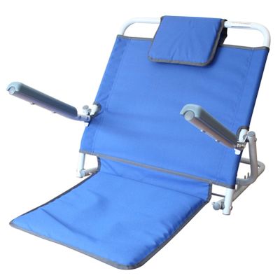 Adjustable Padded Elderly Disability Nursing Backrest 7-Position Adjustable Comfy Backrest Reclining Support with Humanized Armrest,Read, Eat, Watch TV in Bed for Bay Window Reading Watching Gaming