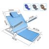 Adjustable Padded Elderly Disability Nursing Backrest 7-Position Adjustable Comfy Backrest Reclining Support with Humanized Armrest,Read, Eat, Watch TV in Bed for Bay Window Reading Watching Gaming view 2