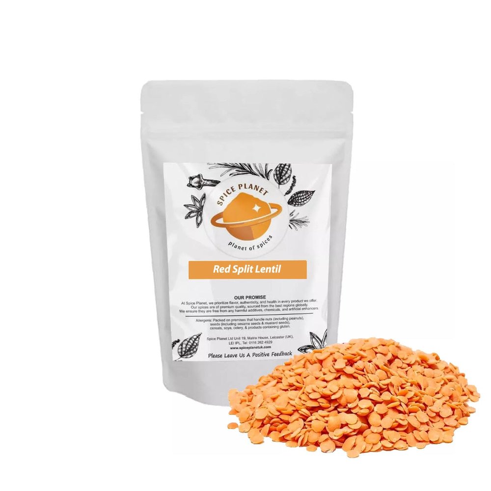 250g | Lentils Red Split | Masoor Dal | Red Masoor Dal Split by Spice Planet (250 Grams)