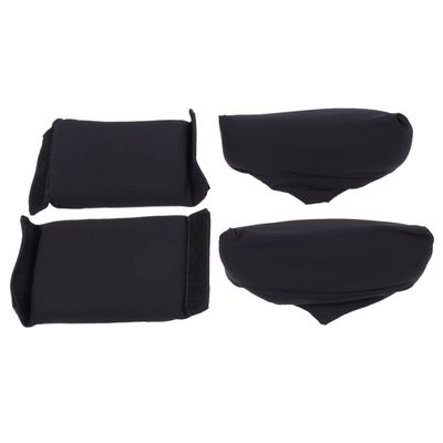 Crutch Pads Black Memory Sponge Polyester Hand Grips