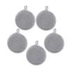 5pcs Silver Sponge Nylon Wire Cleaning Sponges for Kitchen view 1