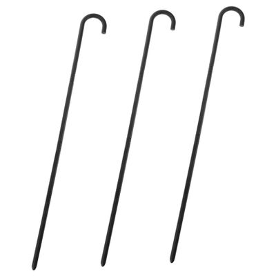 BCOATH 3pcs Classic Black Plastic Cane Prop Lightweight Stage Cane for Cosplay and Parties for Performances and Dress up Accessories