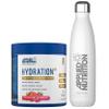 Applied Nutrition Hydration Electrolyte & Vitamin Powder + White Steel Flask 500ml- Natural Energy & Reduces Tiredness & Optimise Hydration (240g - 30 Servings)(Strawberry & Raspberry) view 1