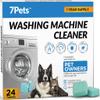 Washing Machine Cleaning Tablets, 24 Pieces, 1 Year Supply for Pet Owners, Deep Cleaning, Descaler for HE, Top and Front Load Washing Machines, Septic Safe and Eco-Friendly, Removes view 1