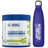 Applied Nutrition Hydration Electrolyte & Vitamin Powder + Blue Steel Flask 500ml- Natural Energy & Reduces Tiredness & Optimise Hydration (240g - 30 Servings)(Lemon & Lime) view 1