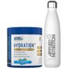 Applied Nutrition Hydration Electrolyte & Vitamin Powder + White Steel Flask 500ml- Natural Energy & Reduces Tiredness & Optimise Hydration (240g - 30 Servings)(Blue Raspberry) view 1