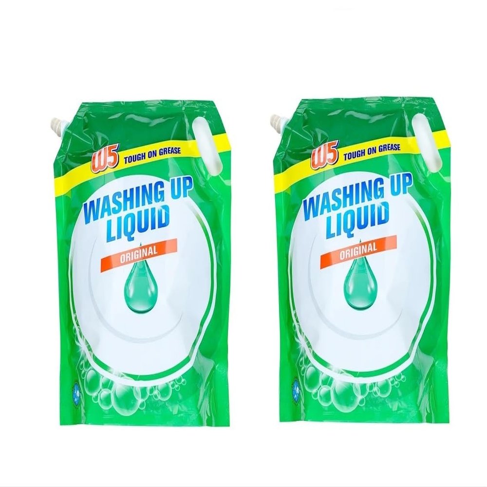ark future W5 Washing Up Liquid 2L (Pack of 2) - Powerful Grease Removal, Long-Lasting Formula, Suitable for All Dishwashing Needs (Pack of 2, Original)