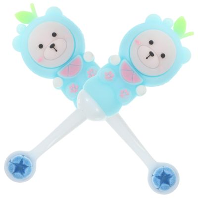 TOVINANNA Children Toothbrushes Manual Toothbrushes 2pcs Extra Soft Silicone Bear Shape with Gentle Care for Teeth and Gums Safe and Cute Design for Toddlers and Kids for Daily Oral Care