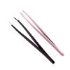 2 Pieces Professional Eyebrow Tweezers Slanted Stainless Steel Hair Remover view 1