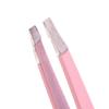 2 Pieces Professional Eyebrow Tweezers Slanted Stainless Steel Hair Remover view 3