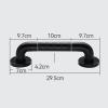 Shower Grab Bar Anti Slip 12inch Shower Hand Handle for Bath Bathtub Seniors Black view 4