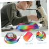 LALAFINA Rainbow Nylon Coil Yard Zipper for Clothing Design, 5 Thick Replacement Fastener for Pillowcases and Skirt Suits, Sewing Craft Work view 3