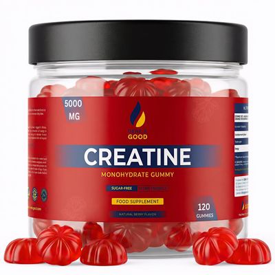 Gene & Good Creatine Monohydrate Gummies 5000mg- 5X120 Gummy - Mixed Berry Flavor - Pre-Workout Creatine Gummies for Men & Women - Vegan, Halal, Gluten-Free (Pack of 5)