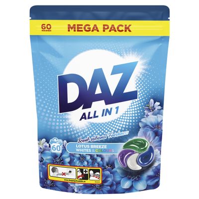 Daz All in 1 Lotus Breeze Whites & Colours 60 x 22 g (1320g)