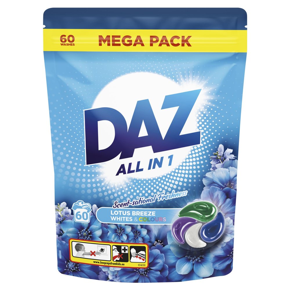 Daz All in 1 Lotus Breeze Whites & Colours 60 x 22 g (1320g)