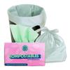 KOMPOSTABLES 100% Home Compostable Kitchen Trash Bags, 13 Gallon, Unscented Corn Plastic Bags w/Handles, 49 Liter Tall, Biodegradable Garbage, Compost & Food Scrap Waste Can Liners, Heavy Duty, 35 Ct view 1