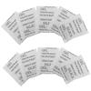 COLLBATH 100pcs Silica Gel Packs for Food and Jewelry Storage Moisture Absorbers Safe Silica Gel Material White Moisture Control Sachets for Closet and Household Use view 1