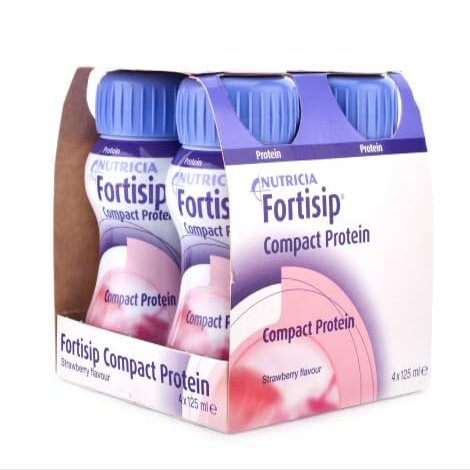 FORTISIP COMPACT PROTEIN LIQ STRAWB 125ml BOTTLE x24