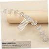 HAPINARY Mask Strap Adjuster Rhinestone Comb with Adjustable Ear Buckle White Mask Extension Strap Hook Ear Saver view 2