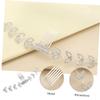 HAPINARY Mask Strap Adjuster Rhinestone Comb with Adjustable Ear Buckle White Mask Extension Strap Hook Ear Saver view 3