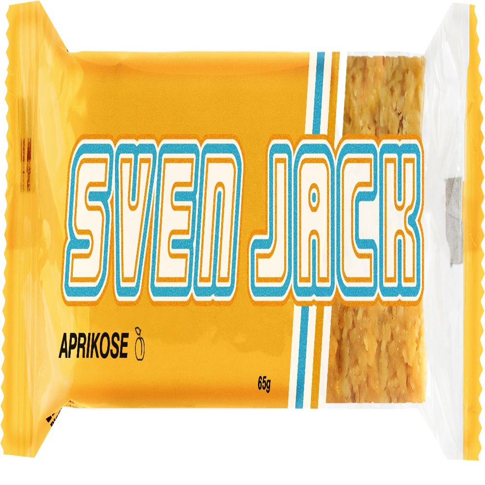 SvenJack Oat Bar Apricot 20 x 65g Vegan Energy Bars with Real Dried Apricots, High-Fiber Oatmeal Snack, Lactose-Free, Pre-Workout & On-the-Go Fuel for Hiking, Gym, Travel, Bulk Pack