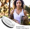 Cup Lid Replacement - Leak Resistant Cup Lid | Leak-proof Replacement Lid for Travel Cups | Insulated Cup | Replacement Lid view 4