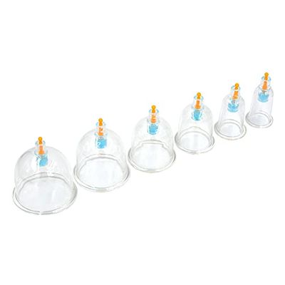 100 x Single Use Plastic Cupping/Hijama Therapy Vacuum Suction Cups Mixed Size Premium Range