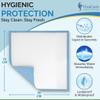 100 x Premium Incontinence Bed Pads 75x75 cm | Disposable Bed Mats | Hygienic Protection & Self Adhesive Tabs | Bed Protectors Kids & Adults | (5 Packs of 20) view 4