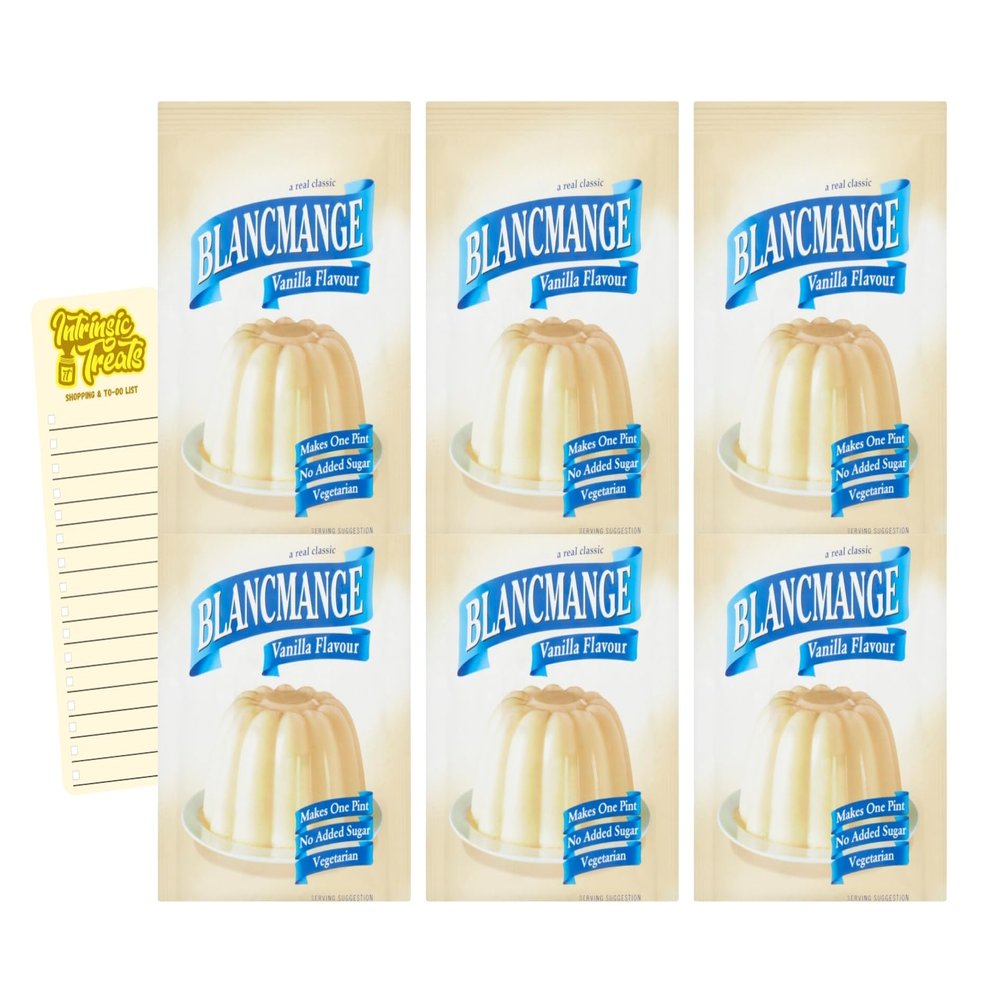 Dessert Bundle with Pearce Duff's Vanilla Blancmange 35g x6 and Intrinsic Treats Shopping List Card