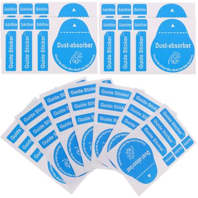 EXAOMBLE Screen Dust Removal Stickers 400pcs Blue Paper Cleaning Decals