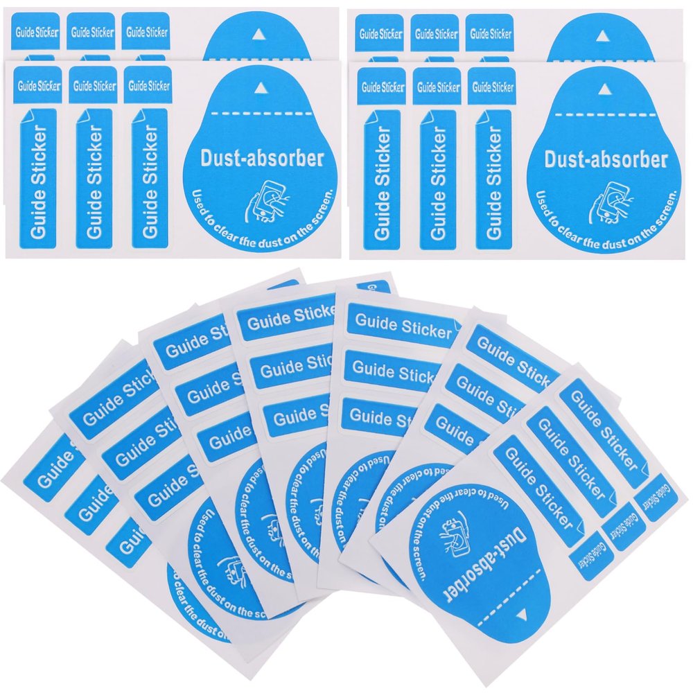 EXAOMBLE Screen Dust Removal Stickers 400pcs Blue Paper Cleaning Decals
