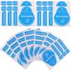 EXAOMBLE Screen Dust Removal Stickers 400pcs Blue Paper Cleaning Decals view 1