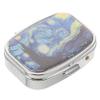 TOVINANNA Metal Pill Box Case Small for Purse Pocket Travel Case Compartments Organizer for Medicine Vitamin Storage for Daily Use Traveling view 1