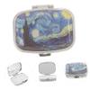 TOVINANNA Metal Pill Box Case Small for Purse Pocket Travel Case Compartments Organizer for Medicine Vitamin Storage for Daily Use Traveling view 4