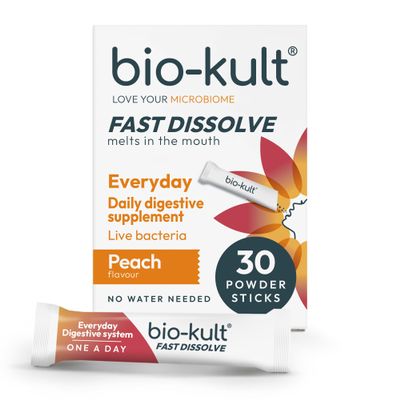Bio-Kult Fast Dissolve, Daily Digestive Supplement, Peach, 30 Sachets