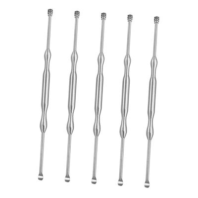 TOVINANNA Ear Spoons Easy-to-use and Easy to Clean Earwax Removal Tools Stainless Steel 5pcs Professional Earpicks Suitable for Trained Professionals